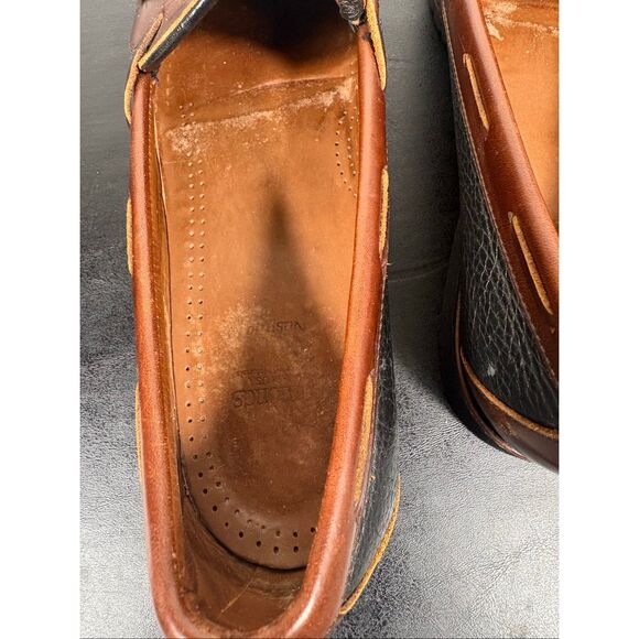 Allen Edmonds Nashua Loafers Size 11D Kiltie Tassel Black Brown Leather Shoes main image 4